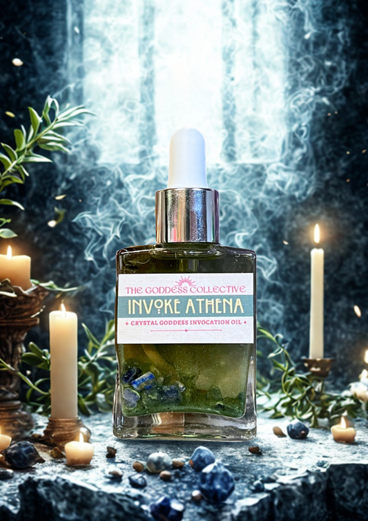 Athena Goddess Oil | Devotional Ritual Oil for Wisdom, Clarity & Courage