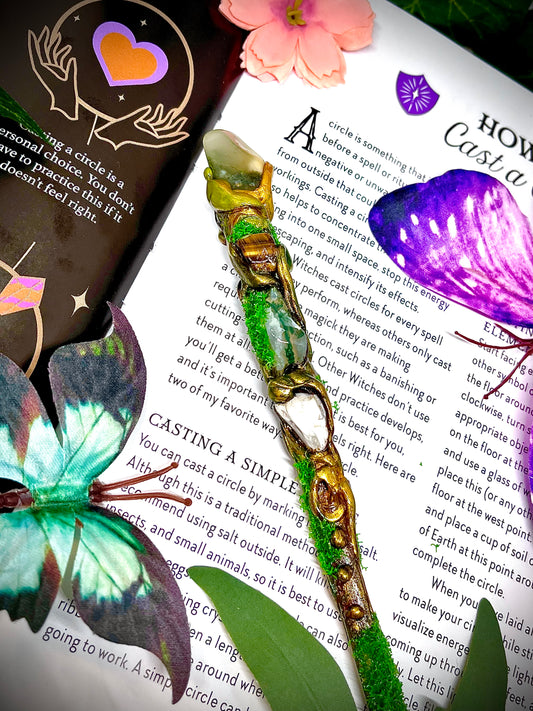 The Highlander - Handmade Crystal Wand