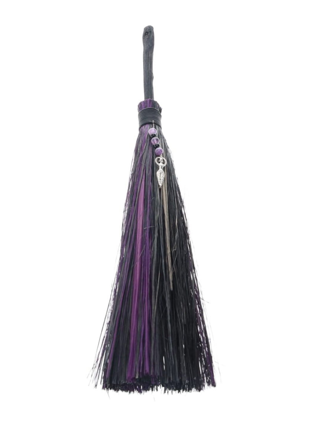 Purple Besom ✧ Amethyst & Goddess Charm
