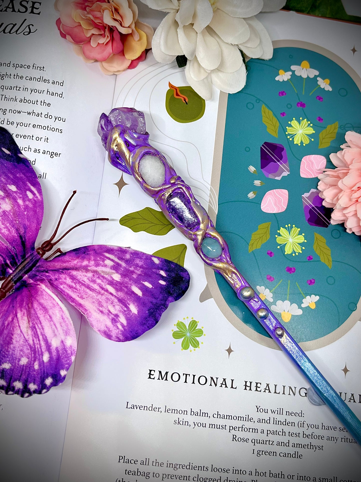 The Harmony Keeper- Handmade Crystal Wand