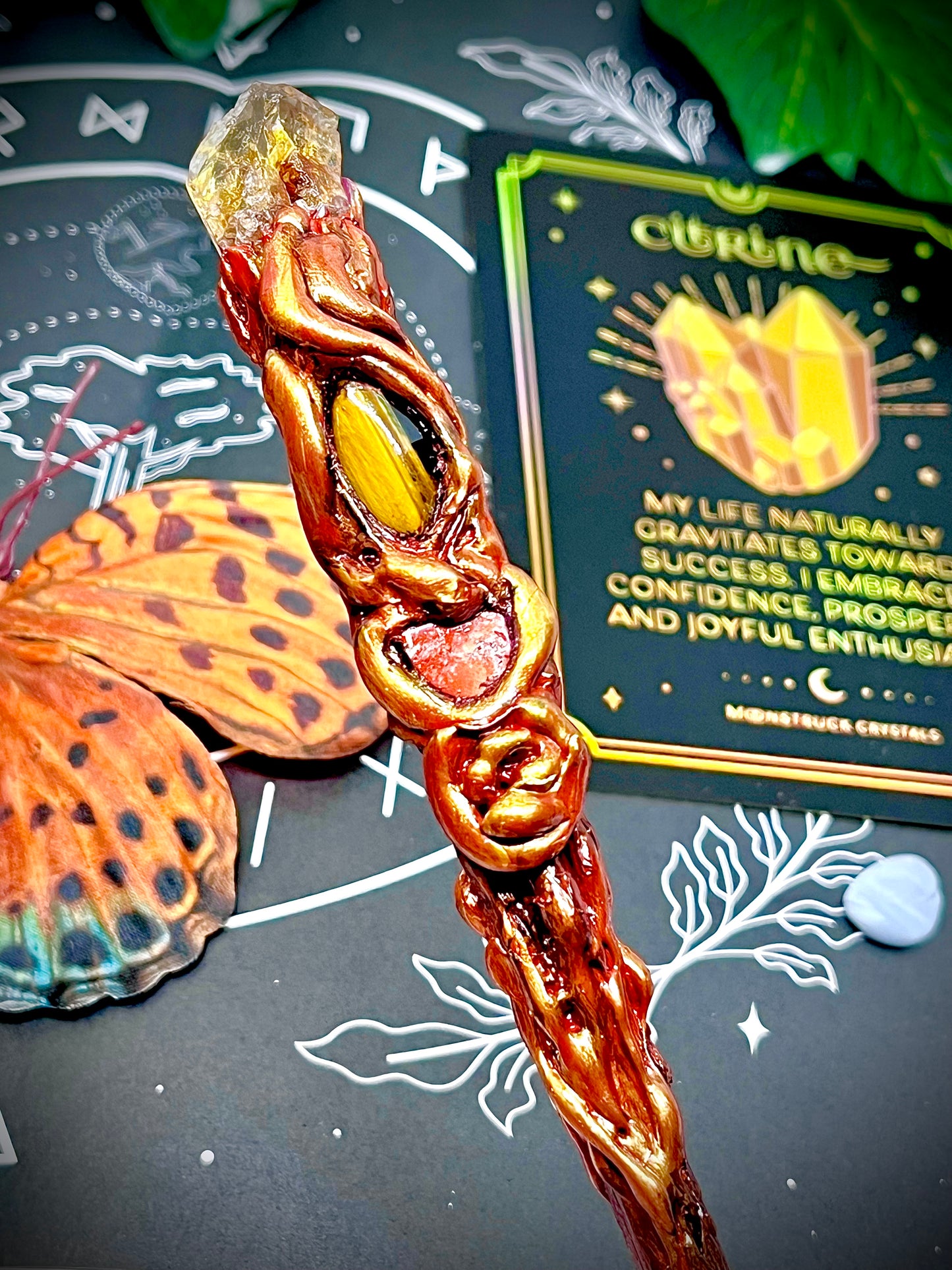 The Sunseeker- Handmade Crystal Wand