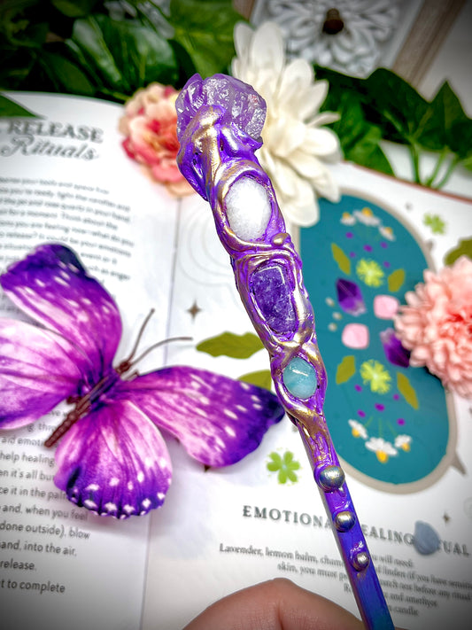 The Harmony Keeper- Handmade Crystal Wand