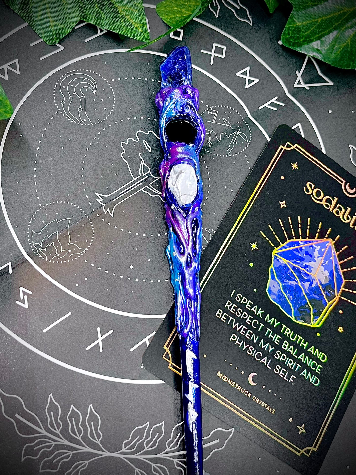 The Night Seerer- Handmade Crystal Wand