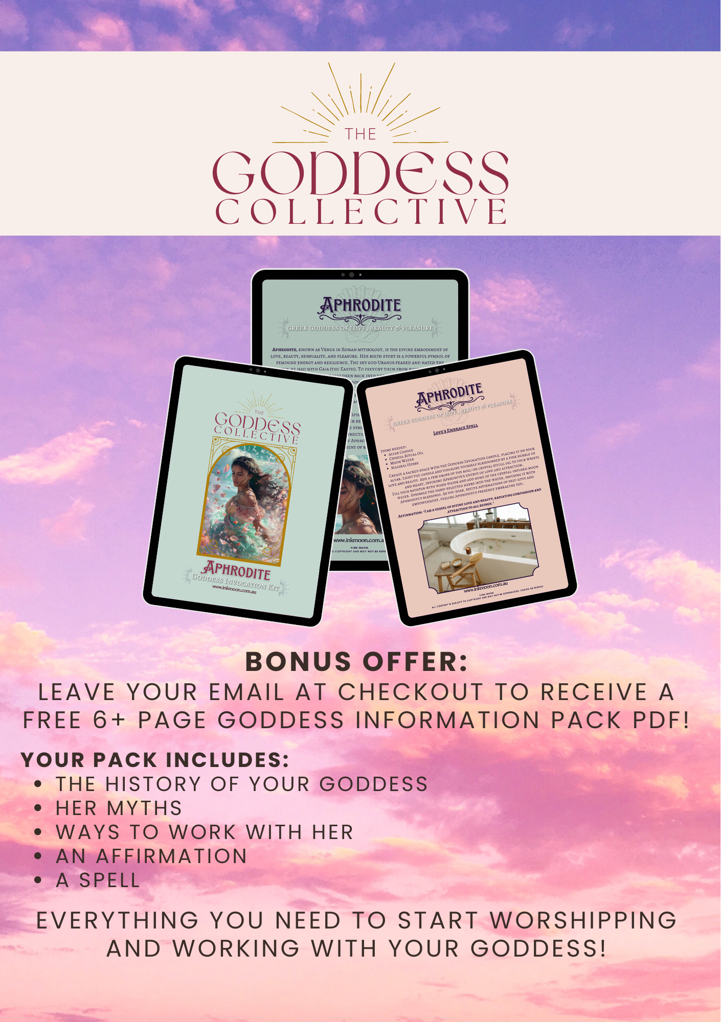 Aphrodite Goddess Invocation Kit