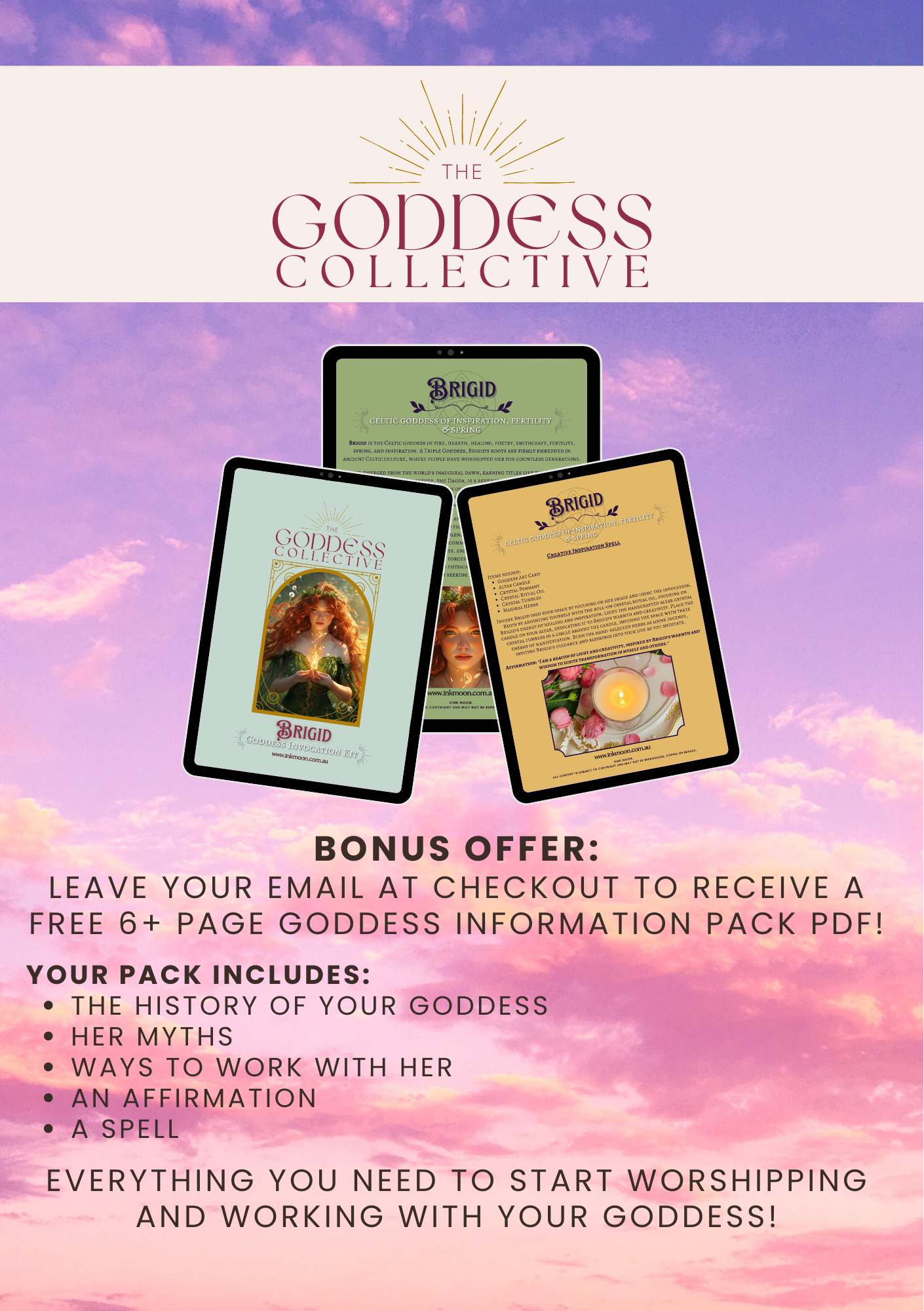 Brigid Goddess Invocation Kit