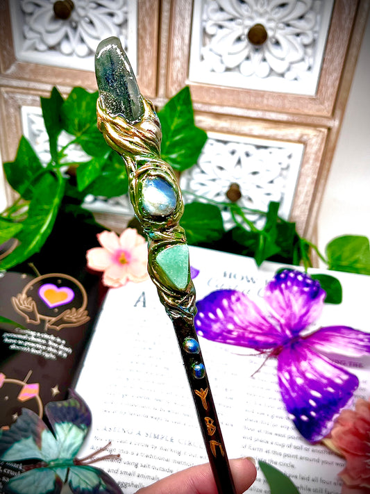 The Spirit Reviver - Handmade Crystal Wand