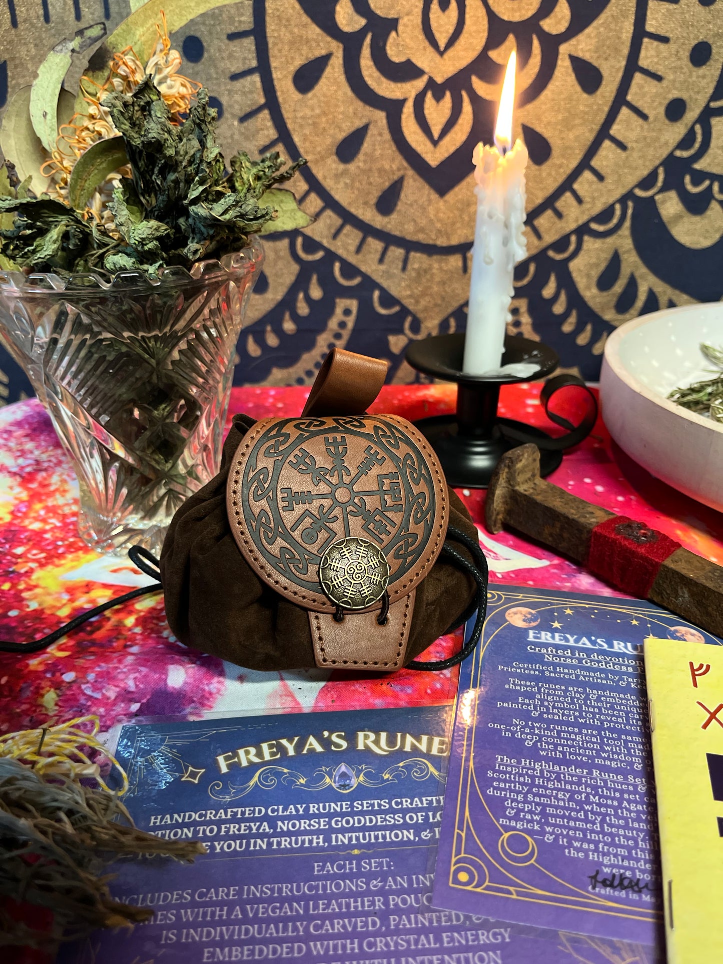 Freya’s Seidrflame Runes - Tigers Eye