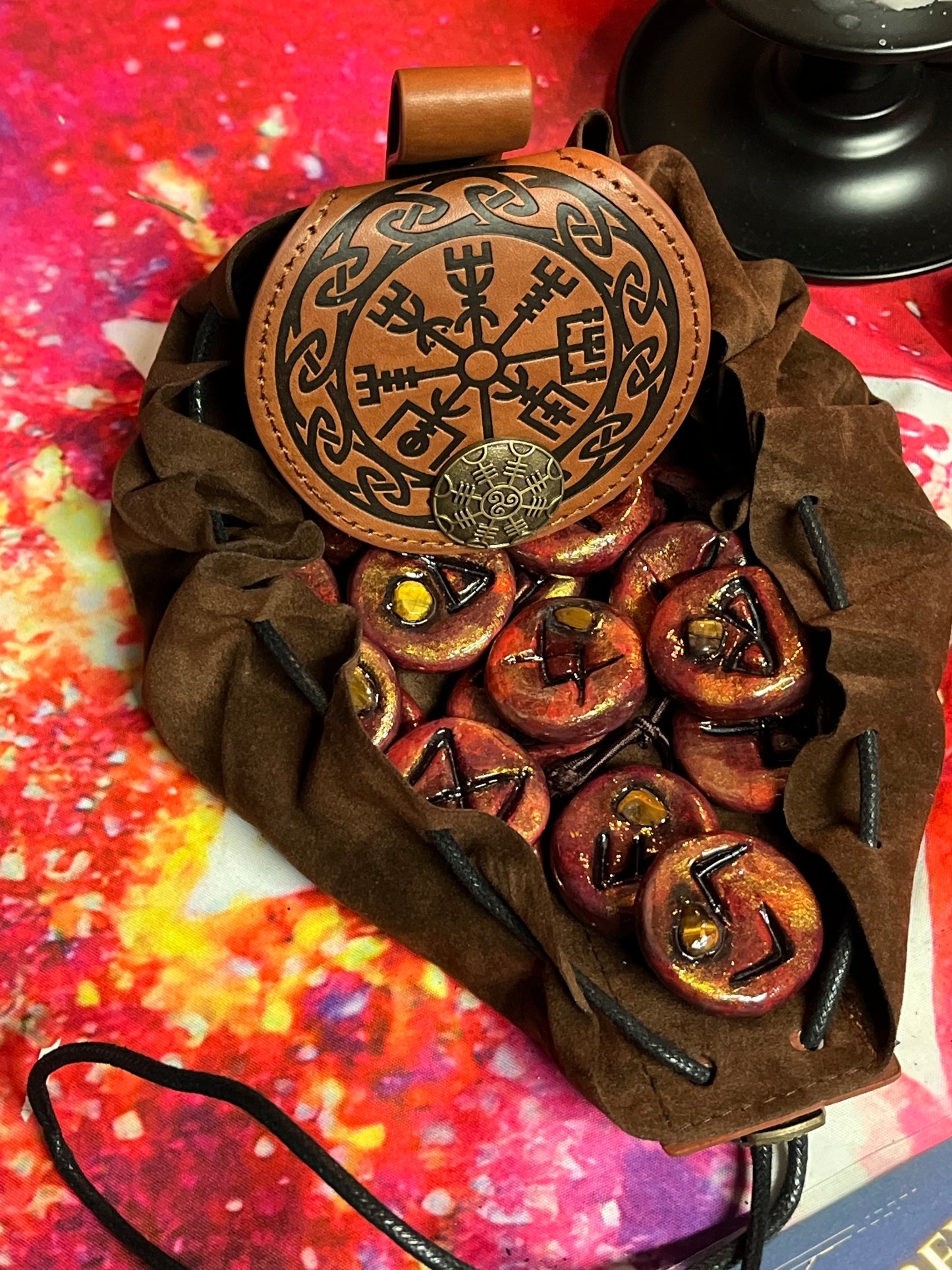 Freya’s Seidrflame Runes - Tigers Eye