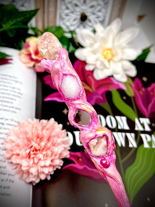 The Fearless Dreamweaver- Handmade Crystal Wand