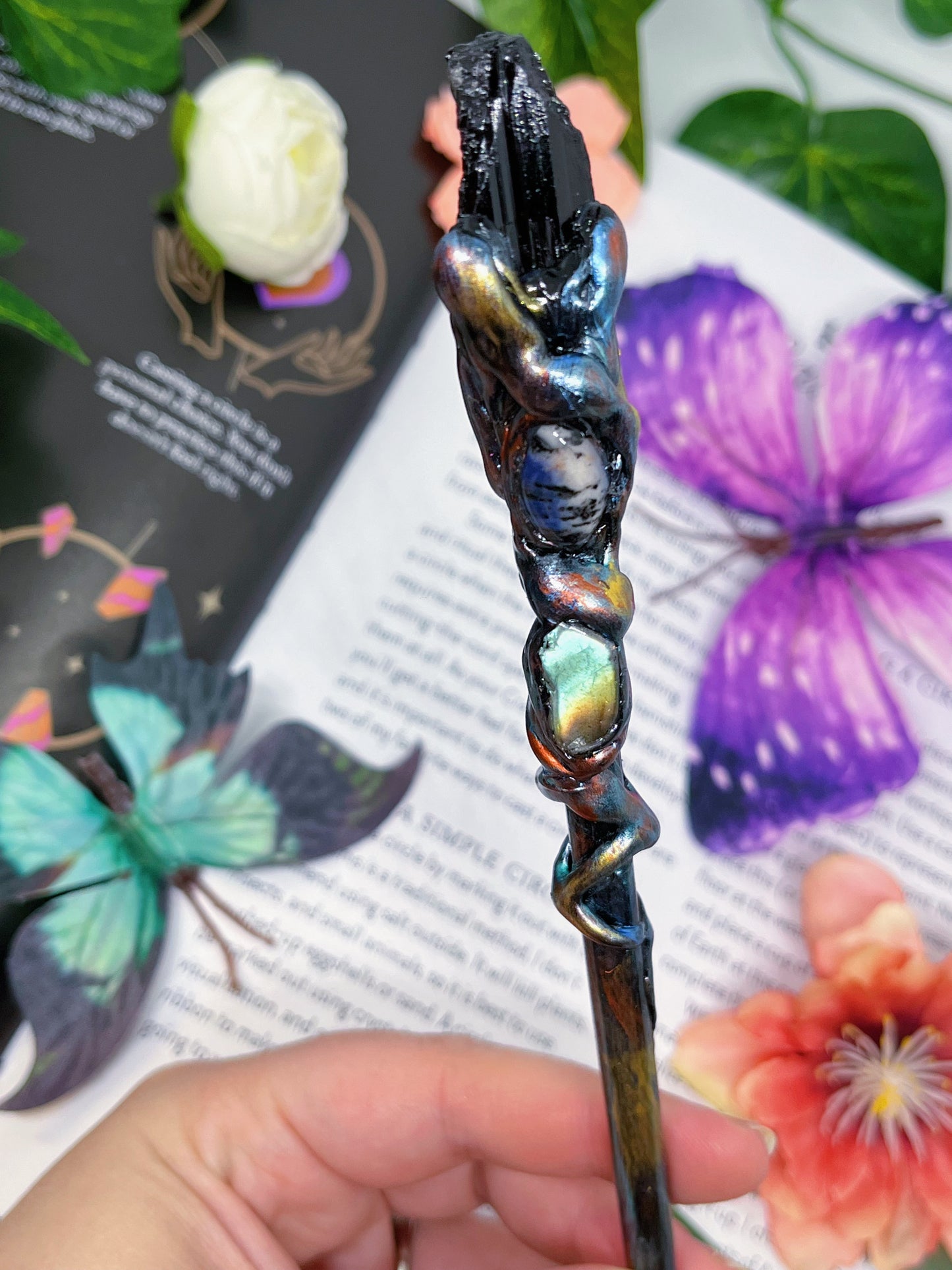 Shadow-shield - Handmade Crystal Wand