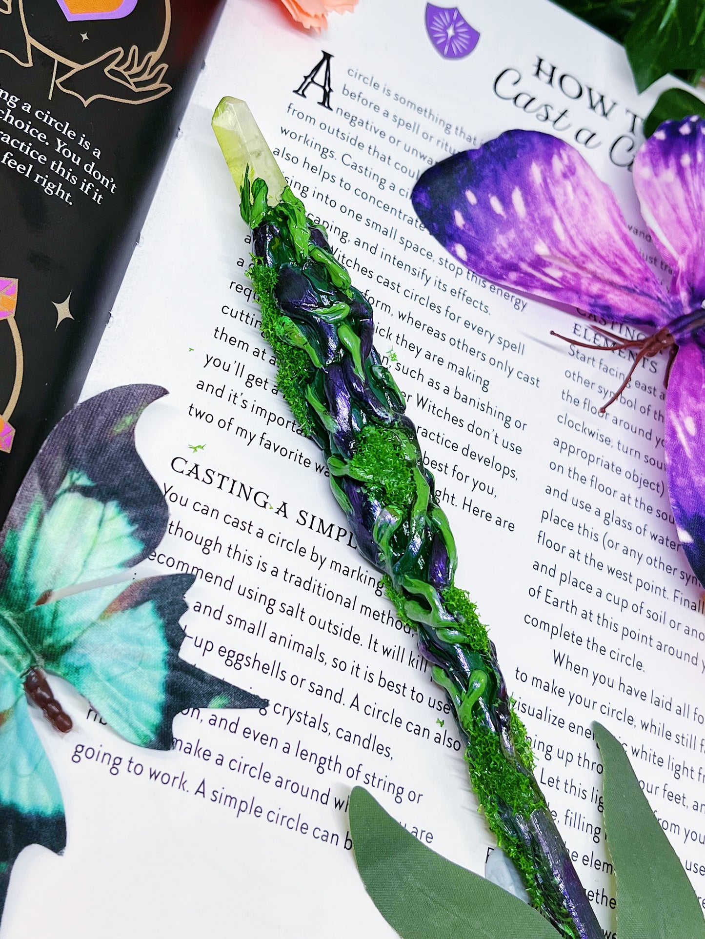 The Faerie Forest Keeper - Handmade Crystal Wand