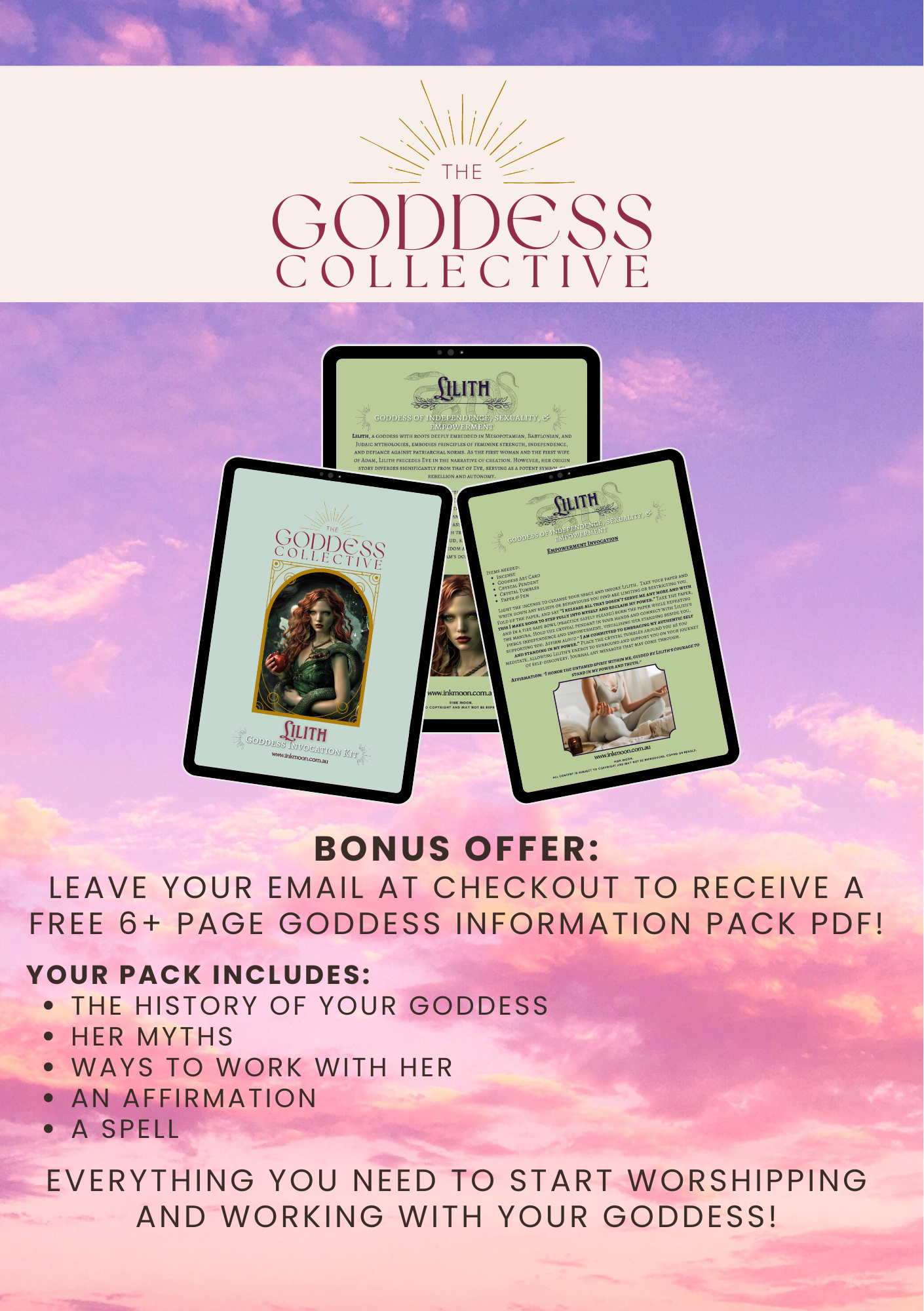 Lilith Goddess Invocation Kit