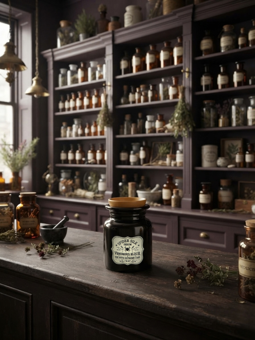 Spider Silk Serum Potion Bottle Oil Burner & Wax Warmer