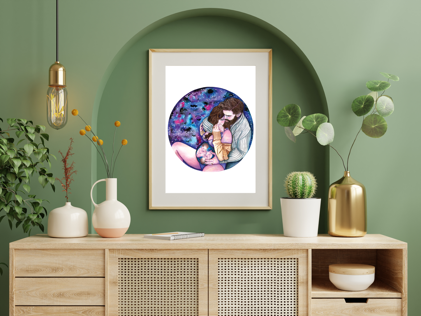 Awaiting Your Arrival Twins Art Print