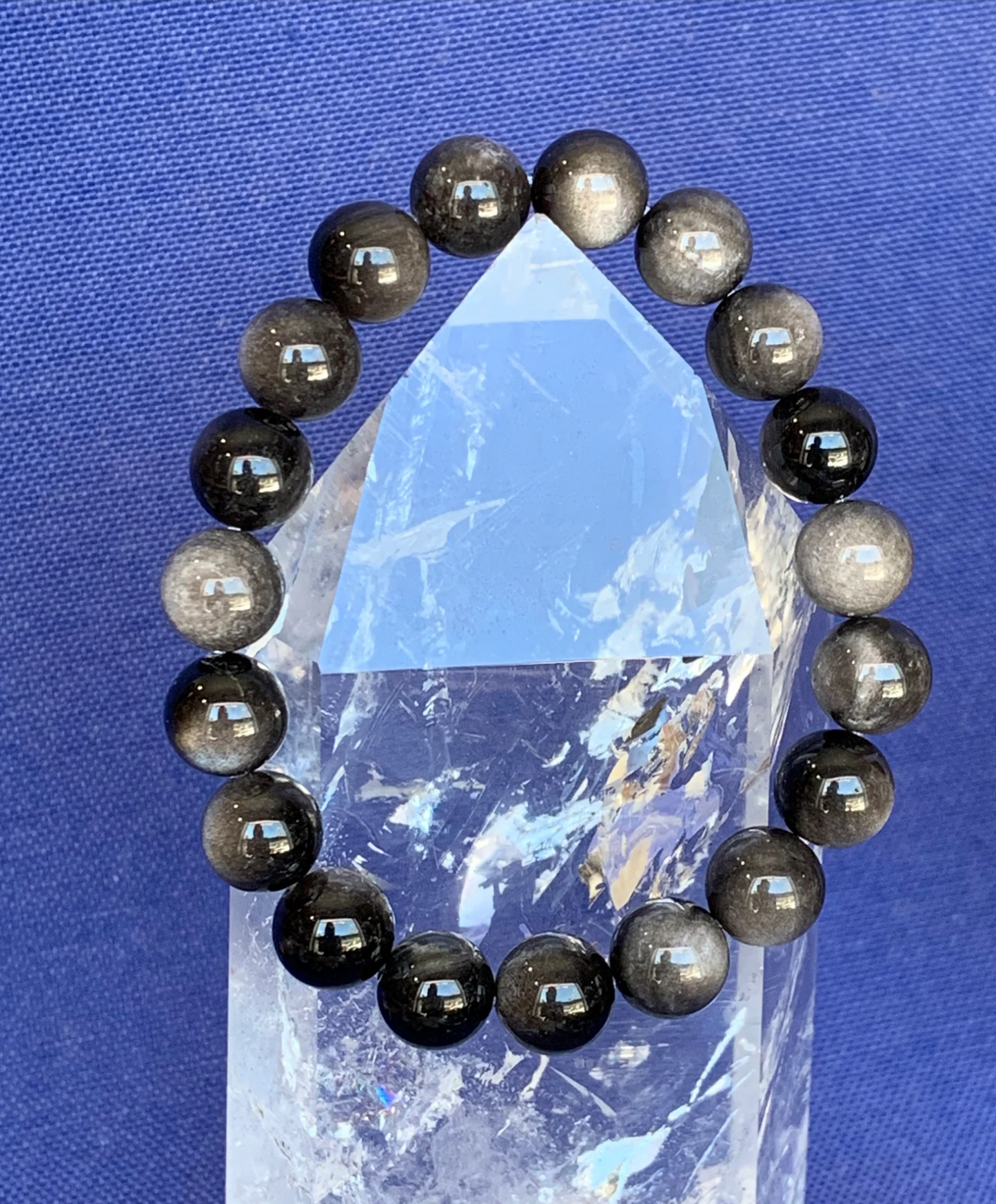 Silver Sheen Obsidian Bracelets