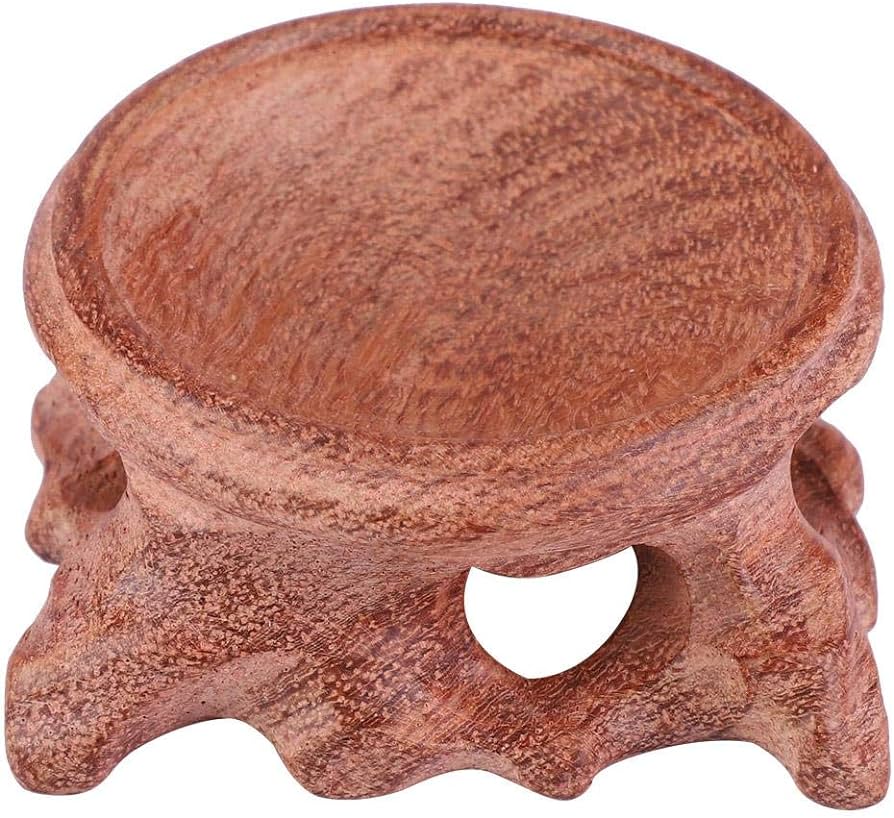 Carved Wooden Sphere Stands