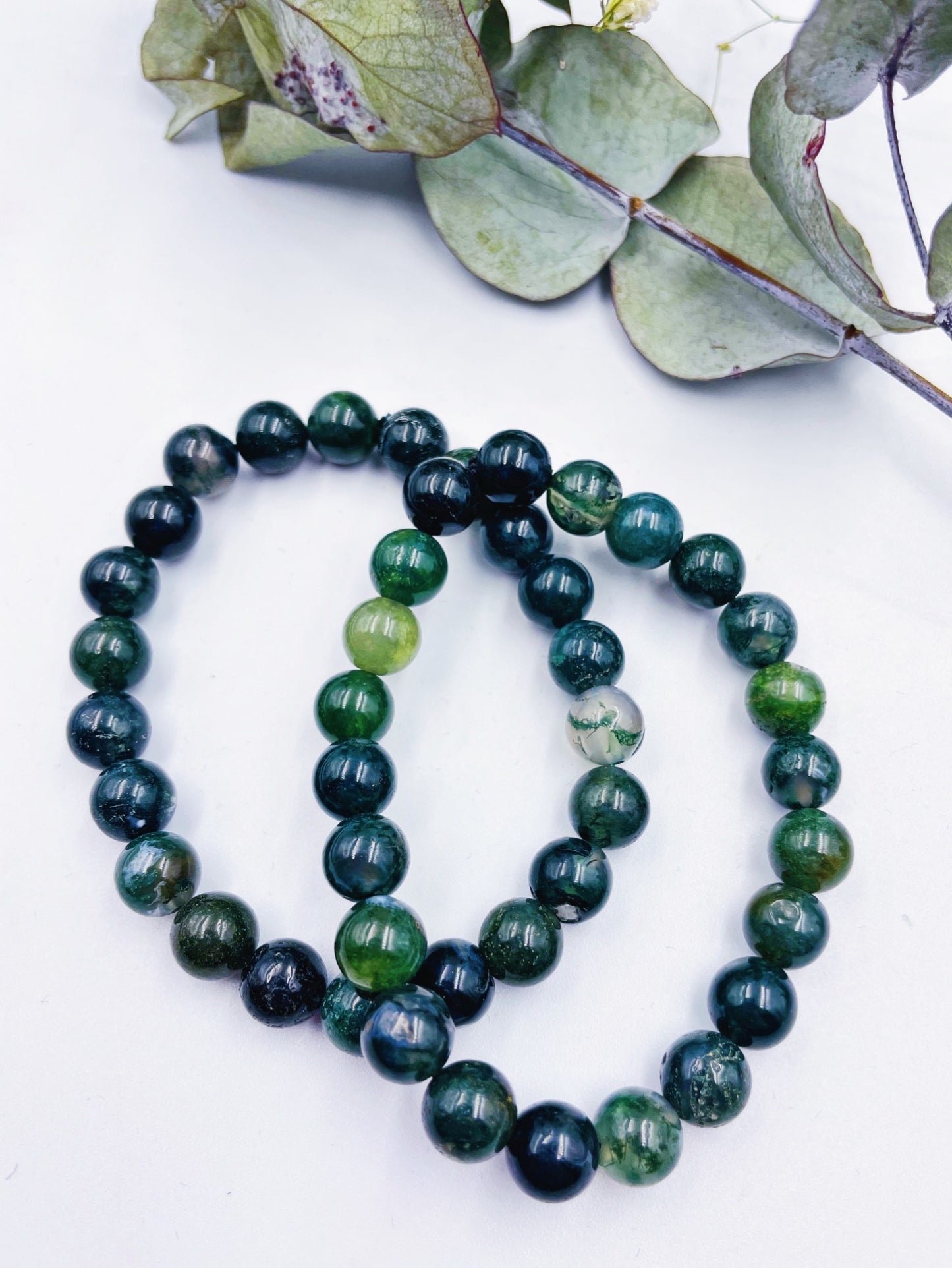 Moss Agate Bracelets