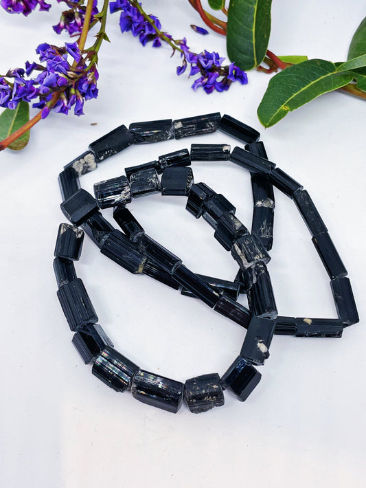 Raw Black Tourmaline Bracelets