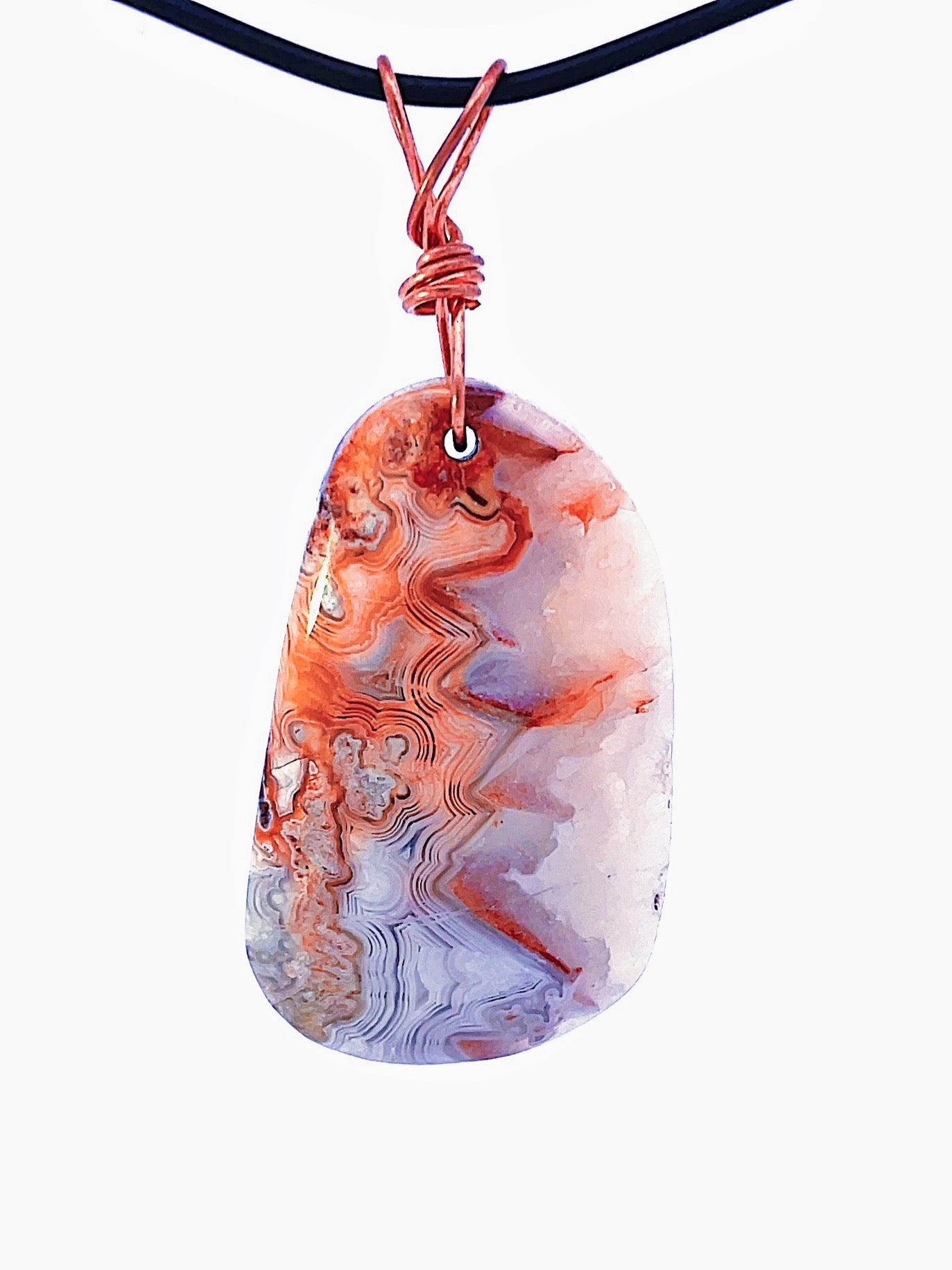 Mexican Lace Agate Pendant