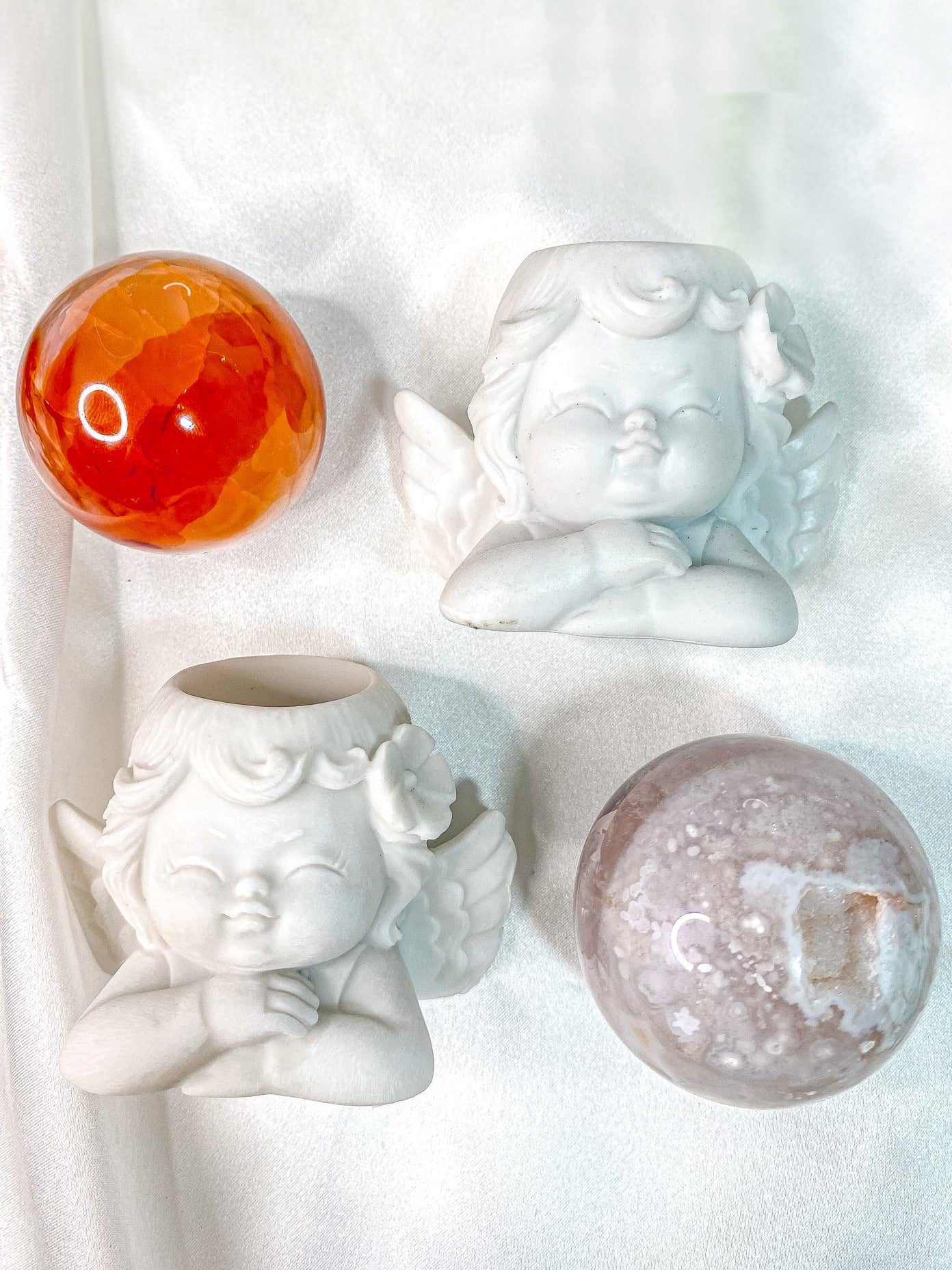 Angel Resin Sphere Stands