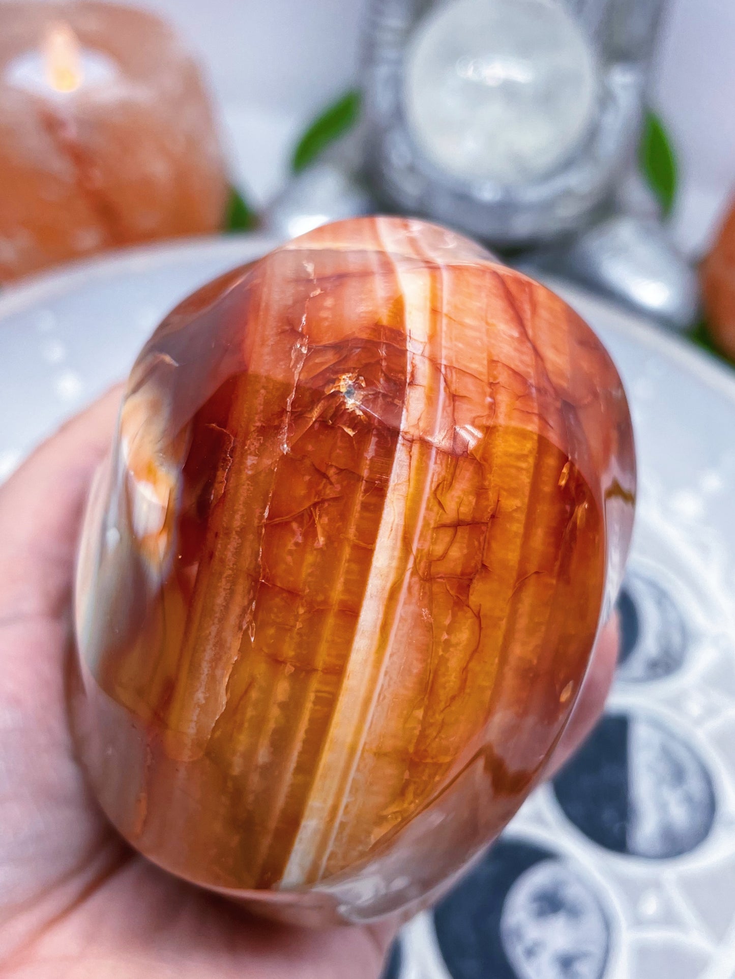 Large Carnelian Flame