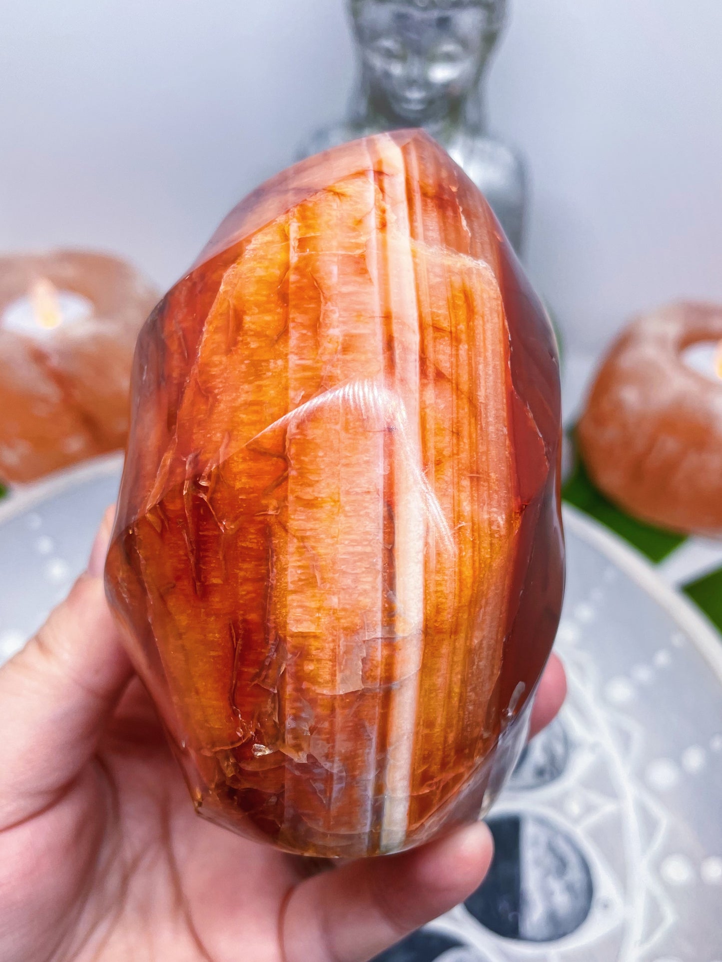 Large Carnelian Flame