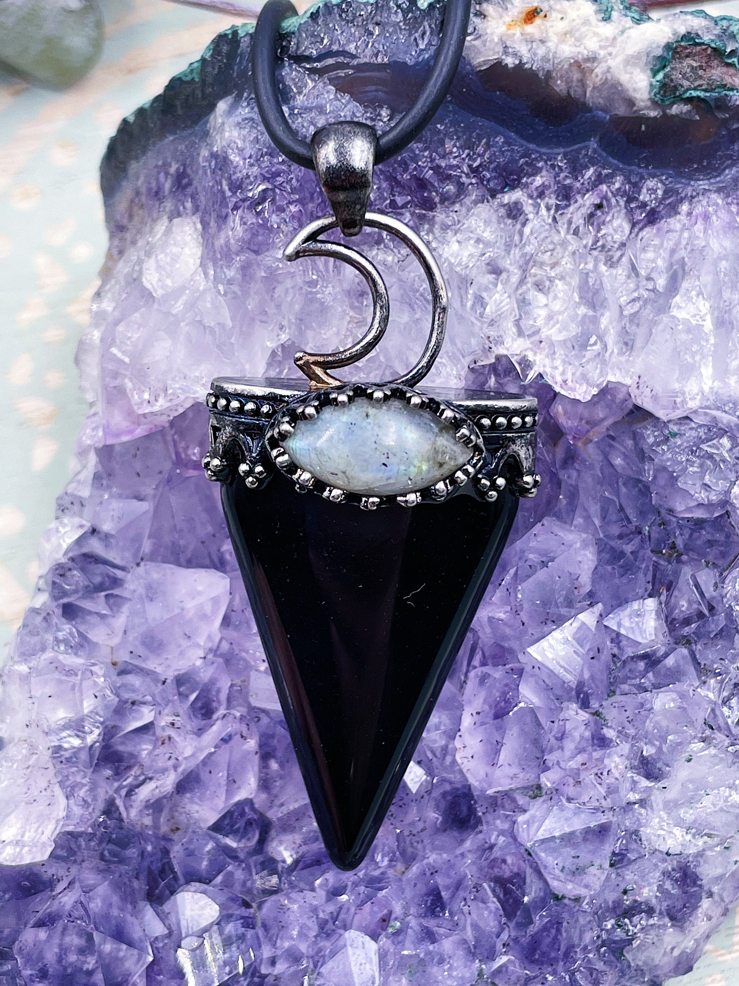 Moon Goddess Pyramid Necklaces