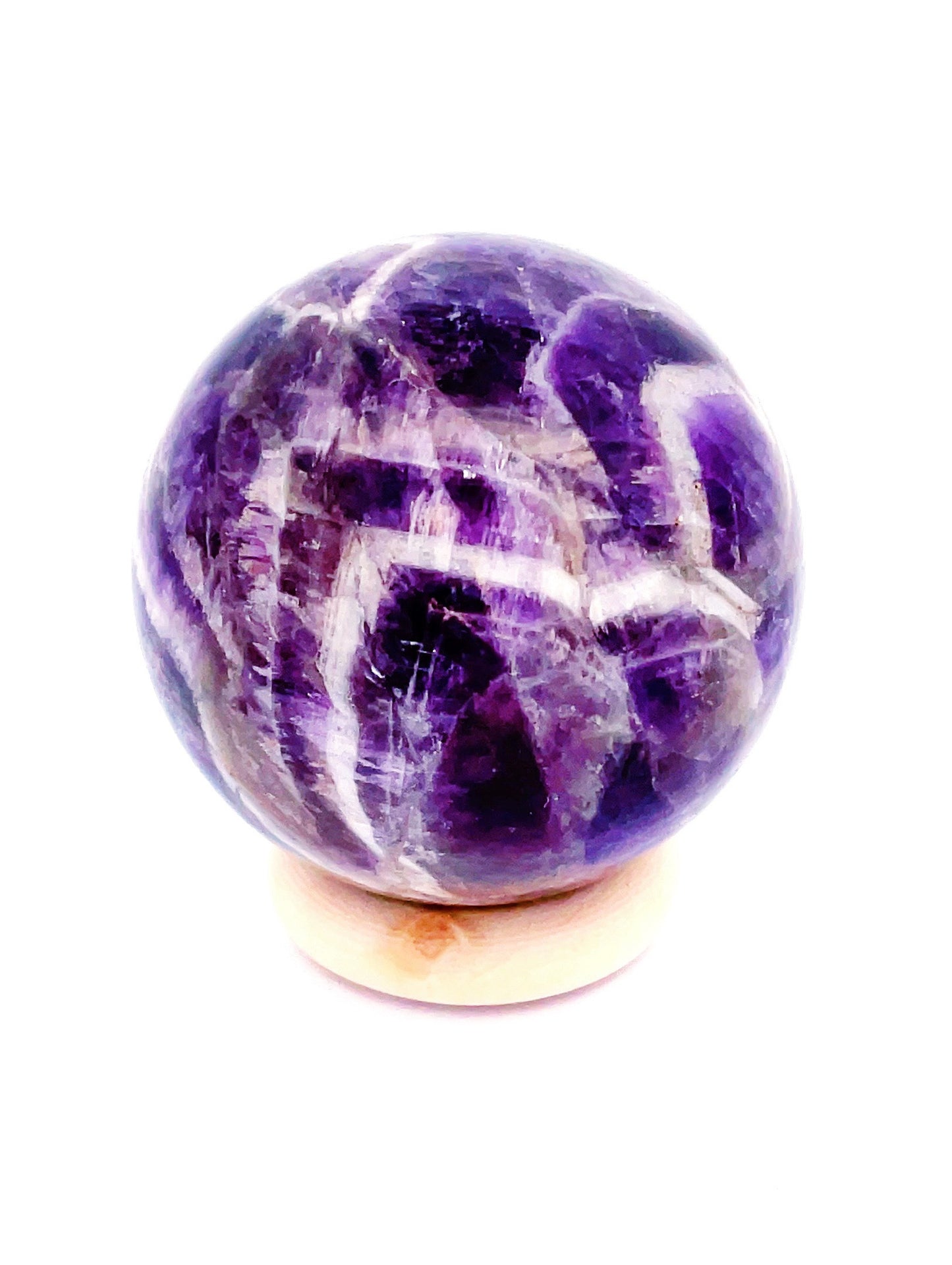 Chevron Amethyst Spheres