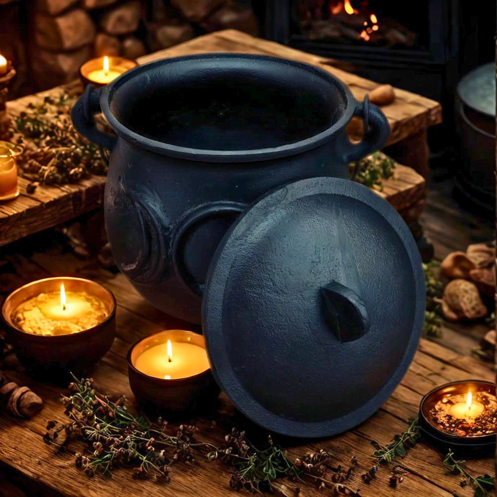 Cast Iron Triple Moon Extra Large Cauldron