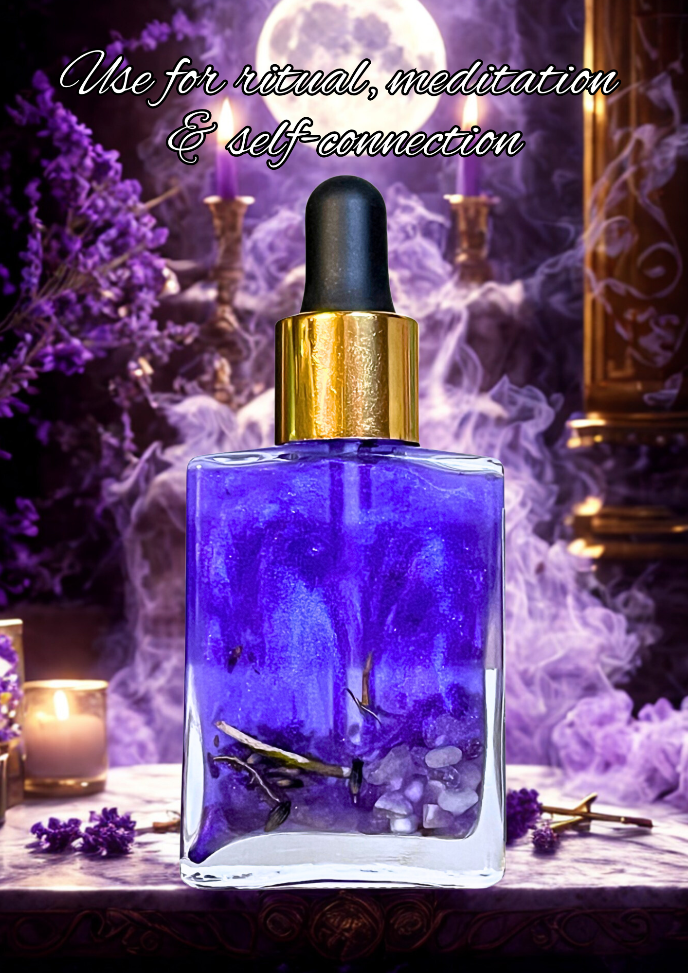 Hecate Goddess Oil | Moon Magick & Protection Ritual Oil | Devotional Oil for Guidance, Intuition