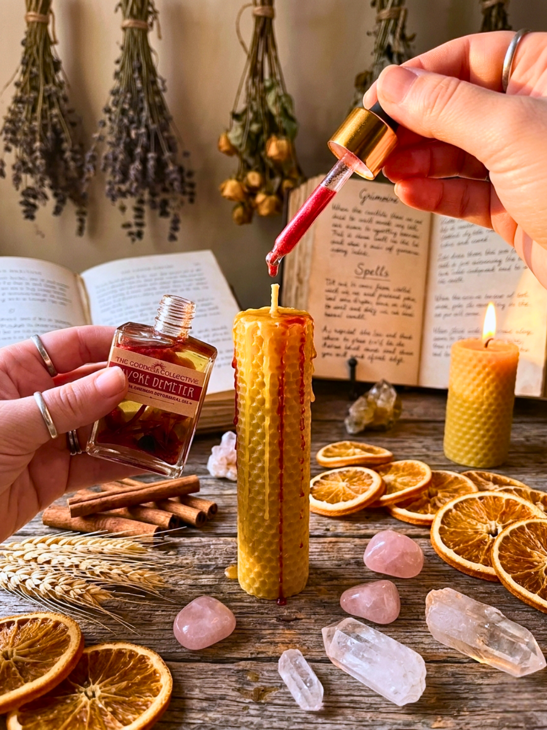 Demeter Goddess Devotional Oil | Harvest, Nourishment & Abundance Ritual Oil | Motherhood, Comfort & Seasonal Flow