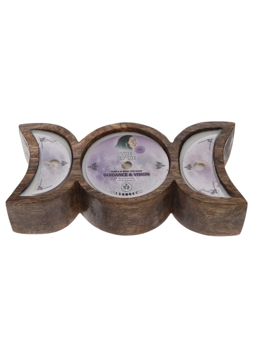 The Crone Triple Moon Goddess Candle