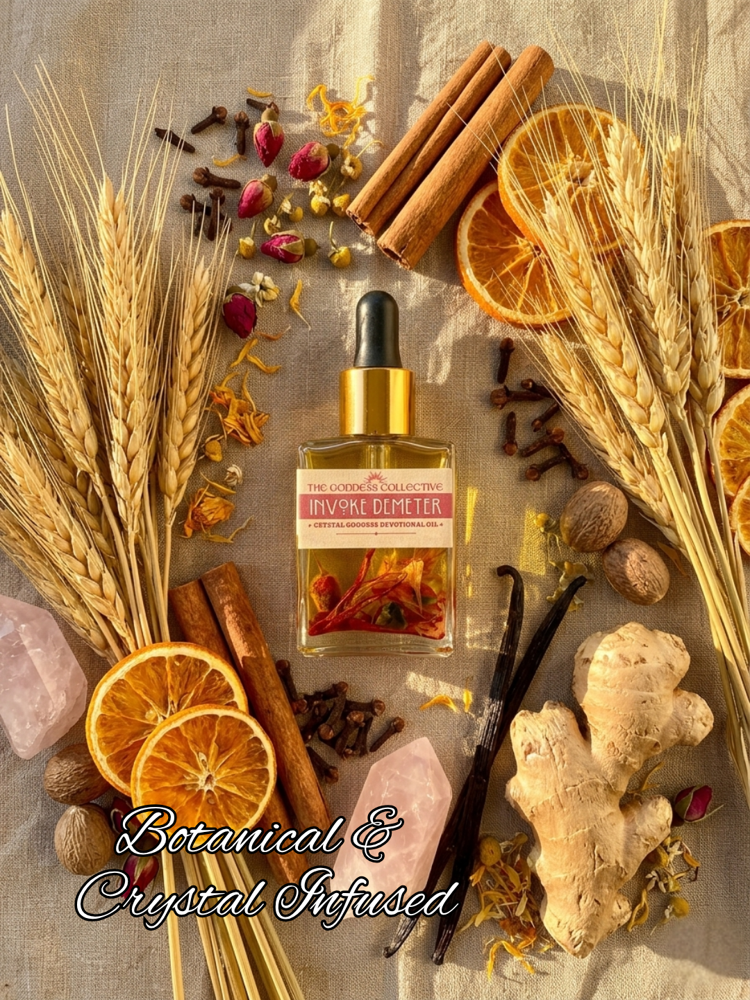 Demeter Goddess Devotional Oil | Harvest, Nourishment & Abundance Ritual Oil | Motherhood, Comfort & Seasonal Flow