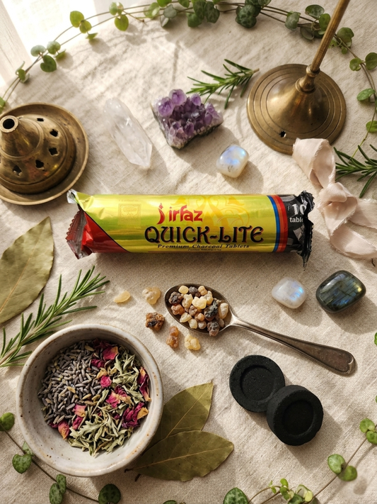 Irfaz Quick-Lite Premium 10 x Charcoal Tablets ✧ 33mm