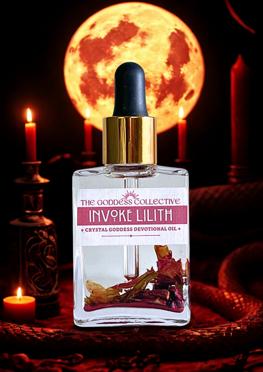 Lilith Goddess Oil | Witch Ritual Oil for Shadow Work, Protection & Dark Feminine Power