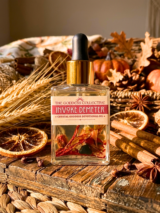 Demeter Goddess Devotional Oil | Harvest, Nourishment & Abundance Ritual Oil | Motherhood, Comfort & Seasonal Flow