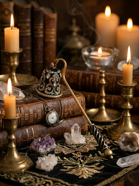 Enchanted Brass Candle Snuffer ✧ Ritual Tool