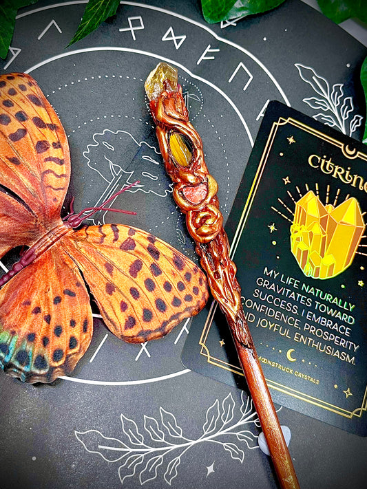 The Sunseeker- Handmade Crystal Wand