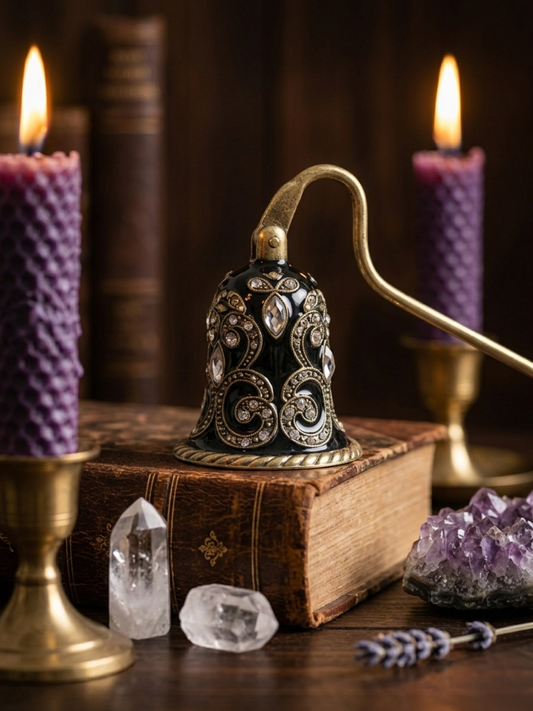 Enchanted Brass Candle Snuffer ✧ Ritual Tool