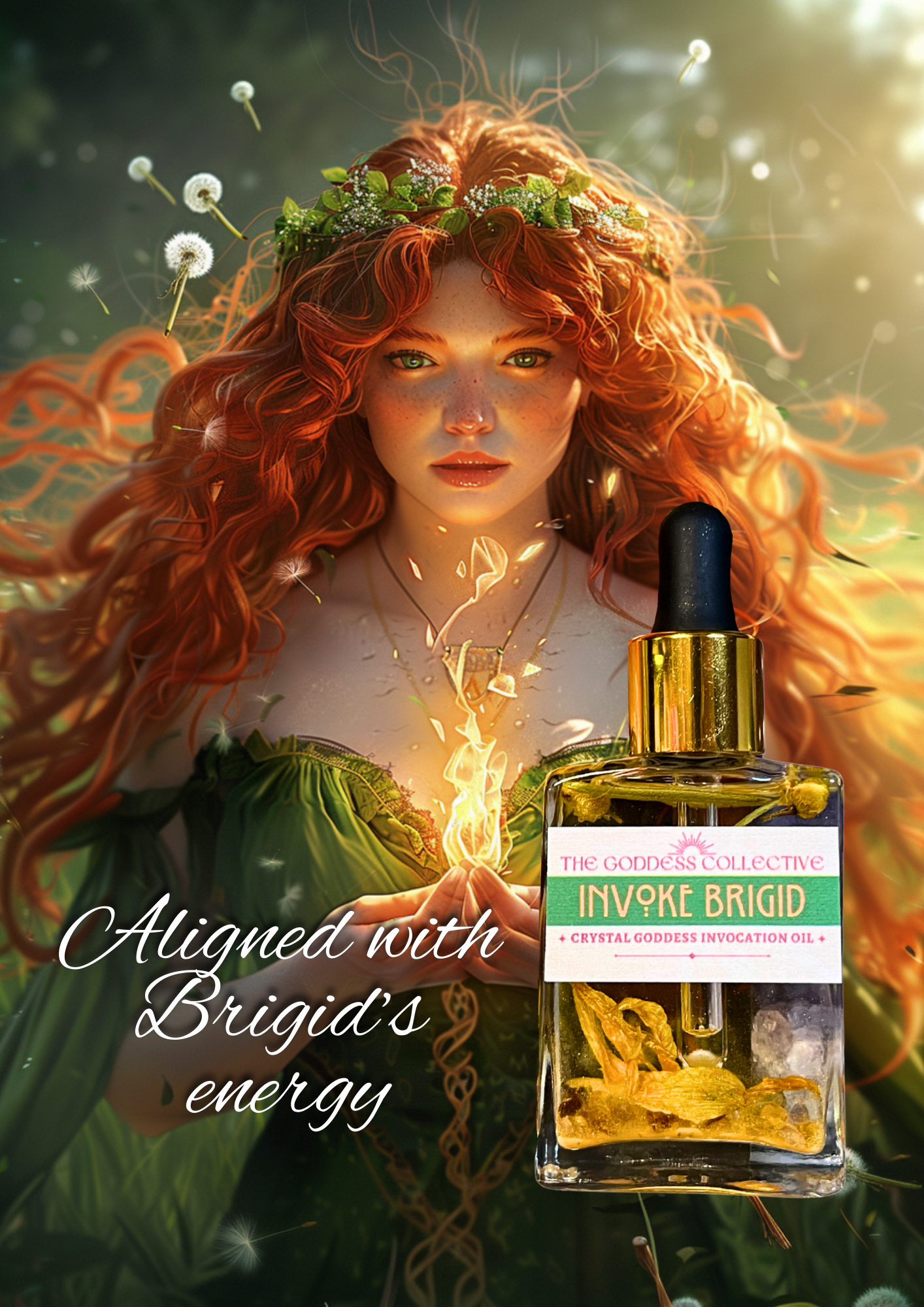Brigid Goddess Oil | Devotional Ritual Oil for Creativity, Healing & Abundance