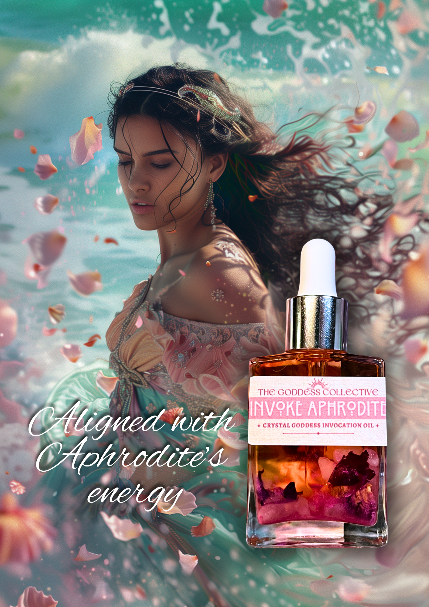 Aphrodite Goddess Oil | Devotional Ritual Oil for Love, Beauty & Self-Connection