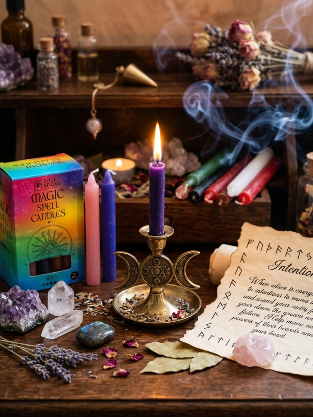 Aura Magic Spell Candles ✧ Soul Sticks