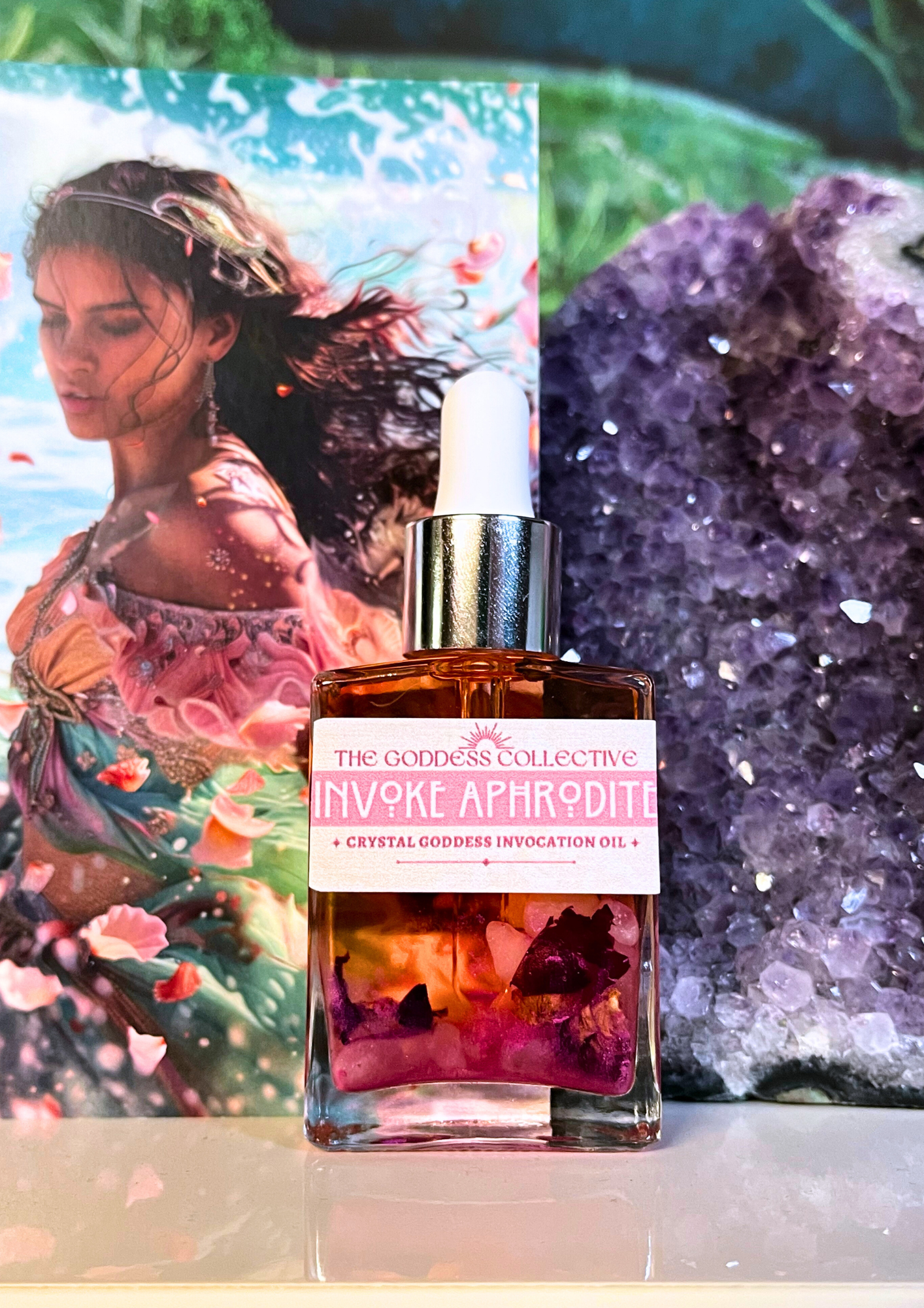 Aphrodite Goddess Oil | Devotional Ritual Oil for Love, Beauty & Self-Connection