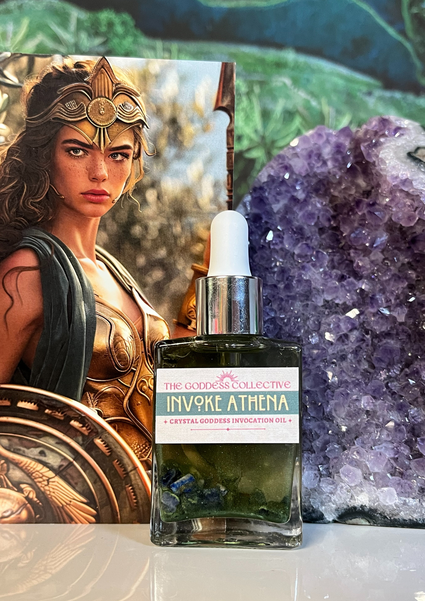 Athena Goddess Oil | Devotional Ritual Oil for Wisdom, Clarity & Courage