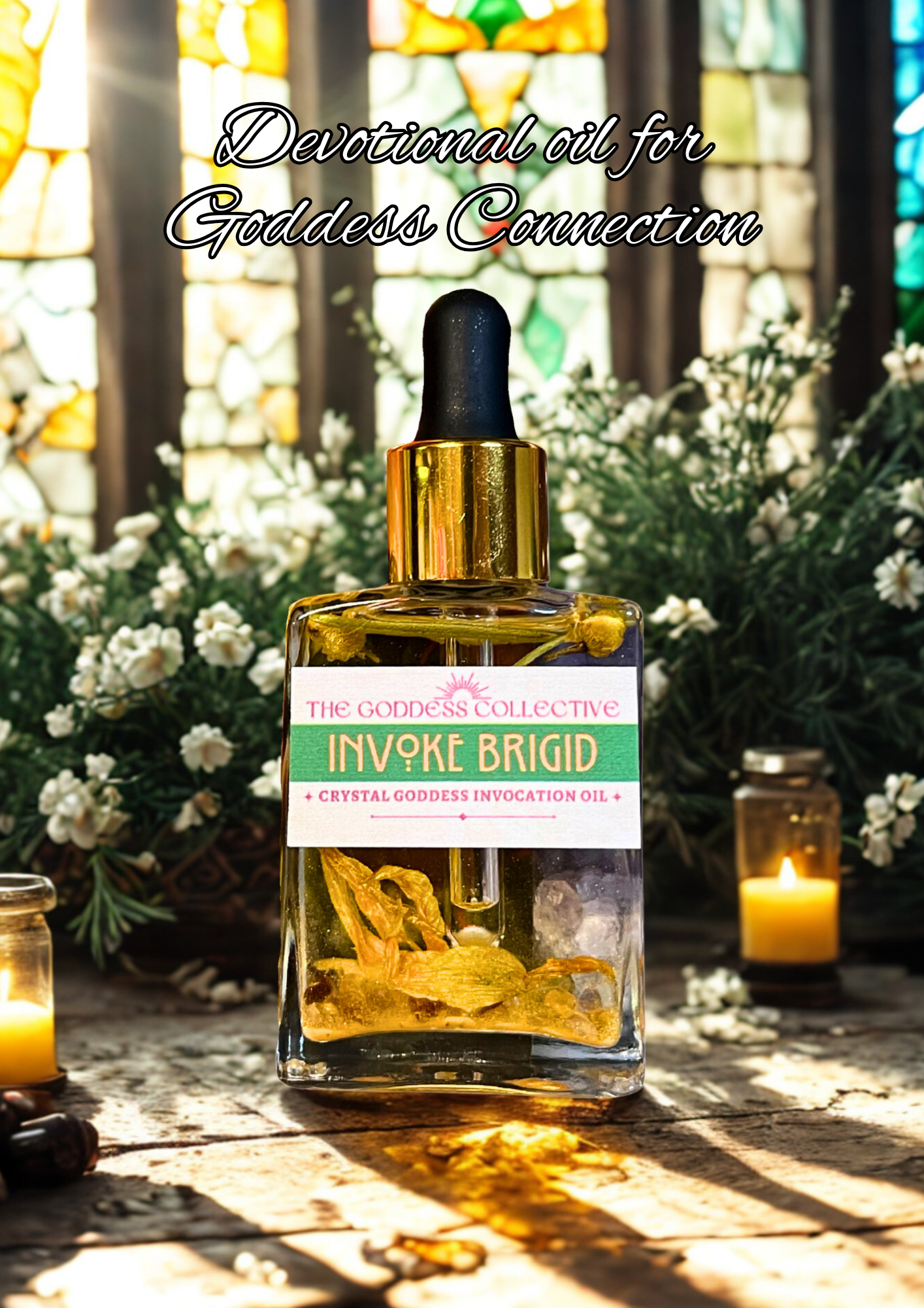 Brigid Goddess Oil | Devotional Ritual Oil for Creativity, Healing & Abundance