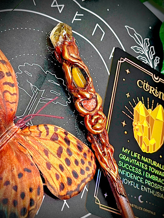 The Sunseeker- Handmade Crystal Wand