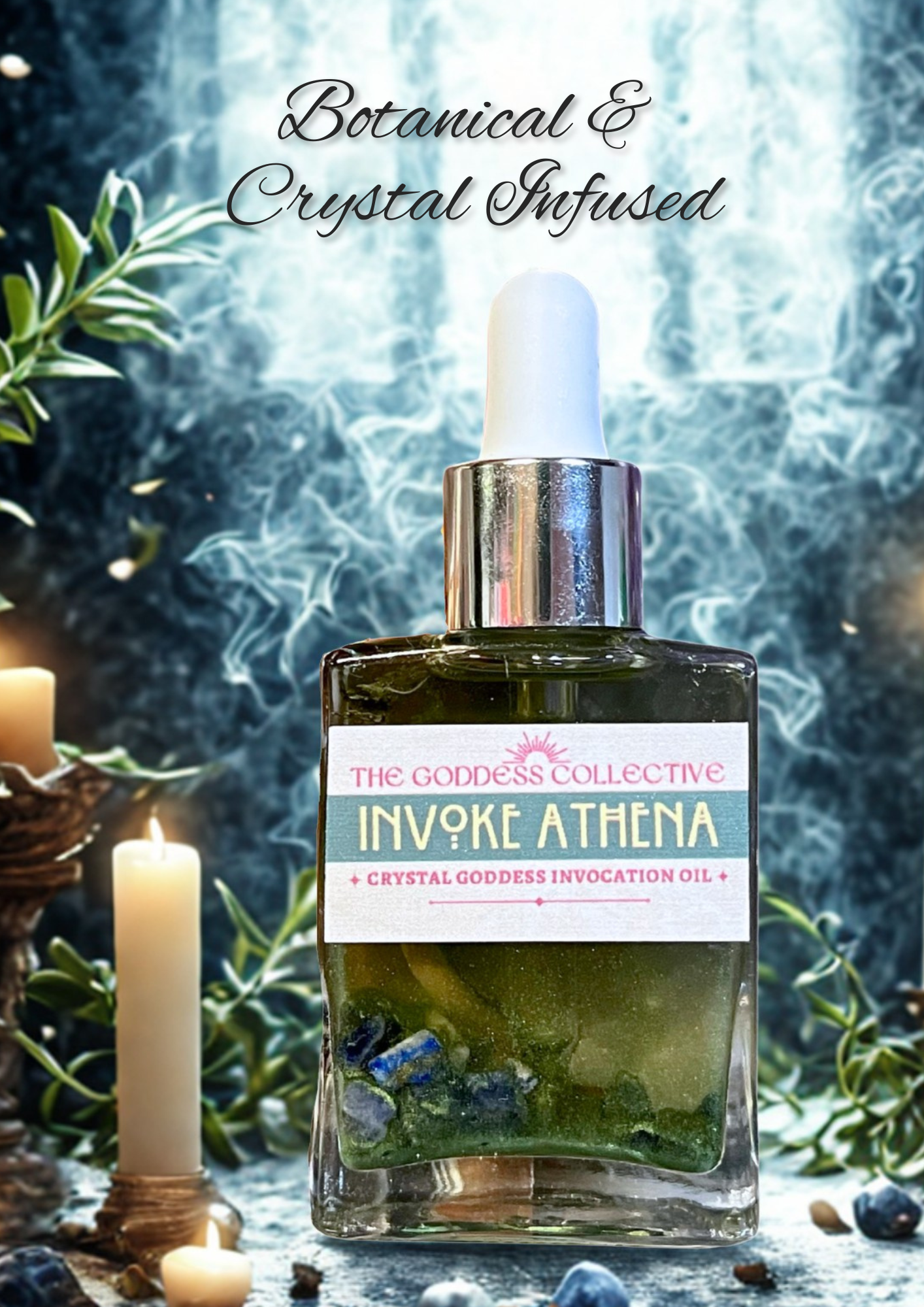 Athena Goddess Oil | Devotional Ritual Oil for Wisdom, Clarity & Courage
