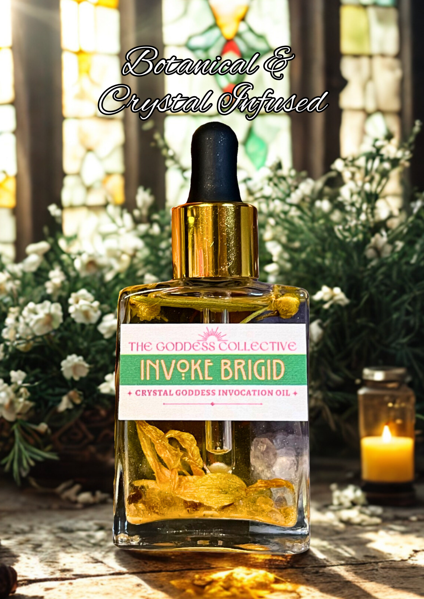 Brigid Goddess Oil | Devotional Ritual Oil for Creativity, Healing & Abundance
