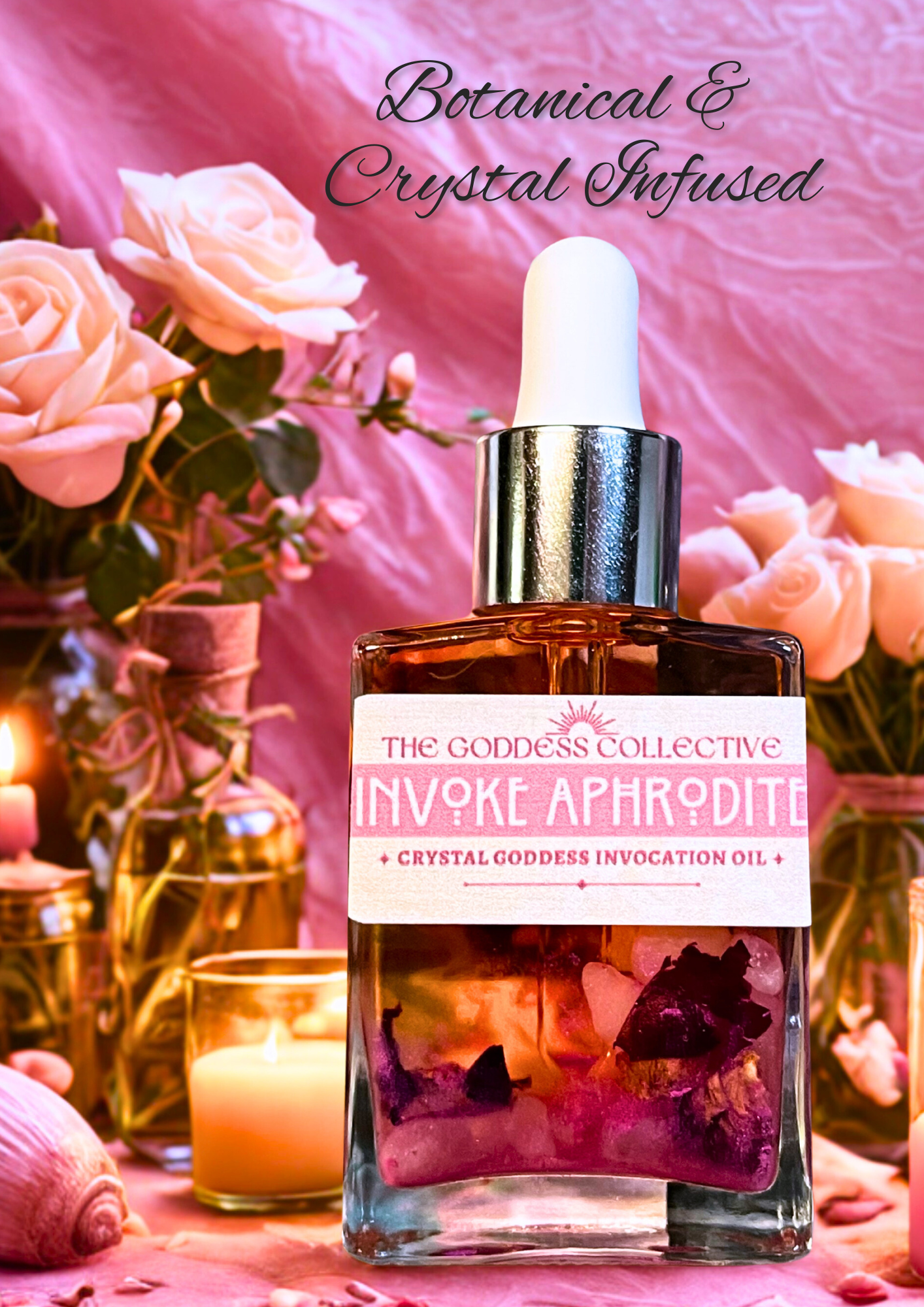 Aphrodite Goddess Oil | Devotional Ritual Oil for Love, Beauty & Self-Connection