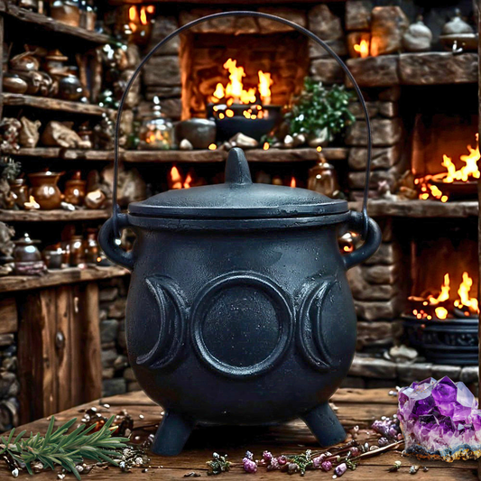 Cast Iron Triple Moon Extra Large Cauldron